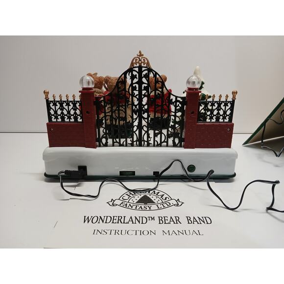 Vintage 1997 Christmas Fantasy Wonderland Bear‎ Band Musical Swing & Sway Works - Picture 4 of 8